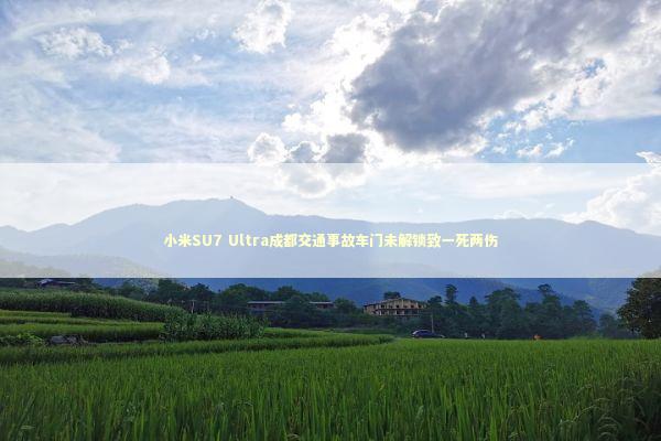 小米SU7 Ultra成都交通事故车门未解锁致一死两伤