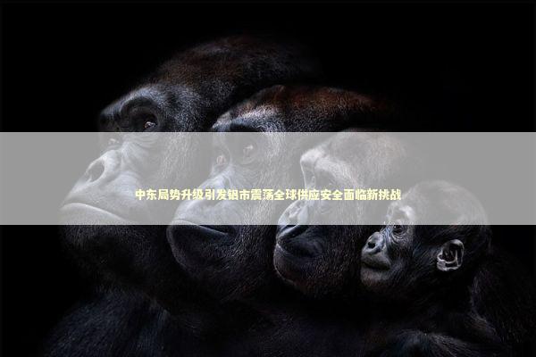 中东局势升级引发铝市震荡全球供应安全面临新挑战