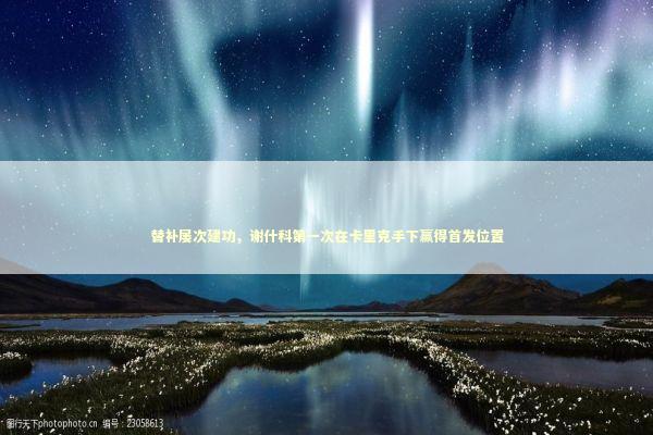 替补屡次建功，谢什科第一次在卡里克手下赢得首发位置