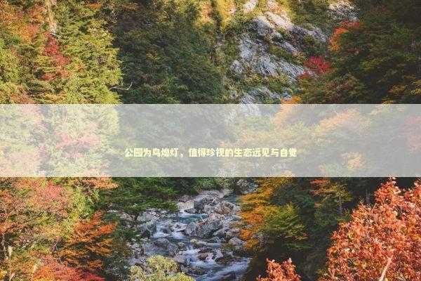 公园为鸟熄灯，值得珍视的生态远见与自觉